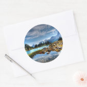 Schöne Berge Meadows Lake Scene Stickers (Umschlag)