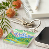 Schöne Berge Schlüsselanhänger (Vorderseite rechts)