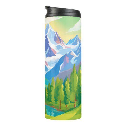 Schöne Berge Thermosbecher (Nach rechts gedreht)