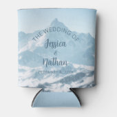 Schöne Bergfotografie Winterhochzeit Dosenkühler (Vorderseite)