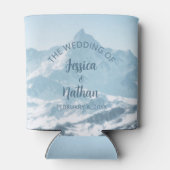 Schöne Bergfotografie Winterhochzeit Dosenkühler (Rückseite)