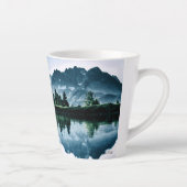 Schöne Bergkulisse mit John Muir Worten Milchtasse (Rechts)