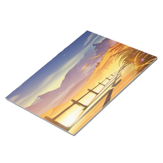 Schöne Bergkulisse Notizblock (angewinkelt)