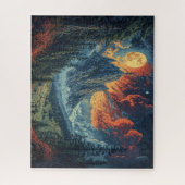 Schöne Bergkulisse Puzzle (Vertikal)