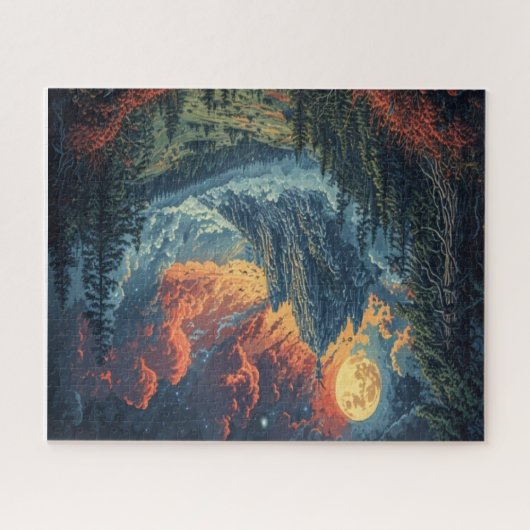 Schöne Bergkulisse Puzzle (Horizontal)