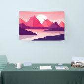 Schöne Berglandschaft Banner (Messe)