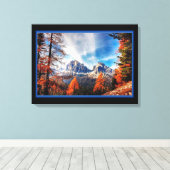 Schöne Berglandschaft Canvas Print Leinwanddruck (Insitu (Holzboden))