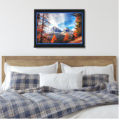 Schöne Berglandschaft Canvas Print Leinwanddruck (Insitu (Schlafzimmer))