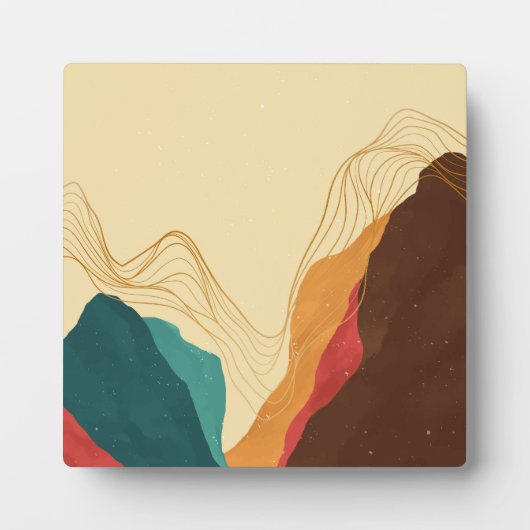 Schöne Berglandschaft Fotoplatte (Vorderseite)