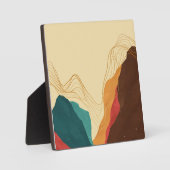 Schöne Berglandschaft Fotoplatte (Vorderseite)