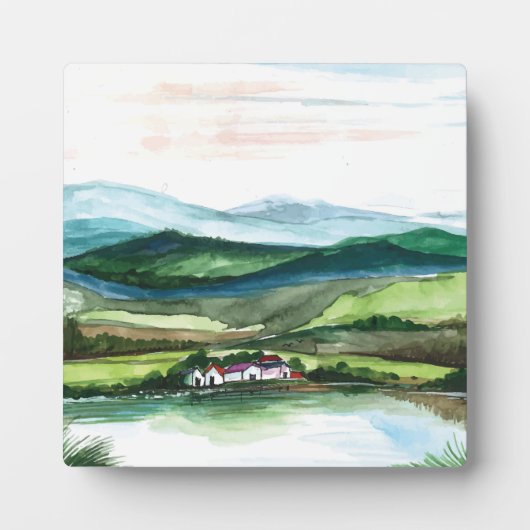 Schöne Berglandschaft Fotoplatte (Vorderseite)