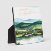 Schöne Berglandschaft Fotoplatte (Vorderseite)
