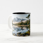 Schöne Berglandschaft Kaffeetasse (Vorderseite Links)