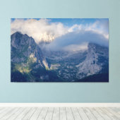 Schöne Berglandschaft Leinwanddruck (Insitu (Holzboden))