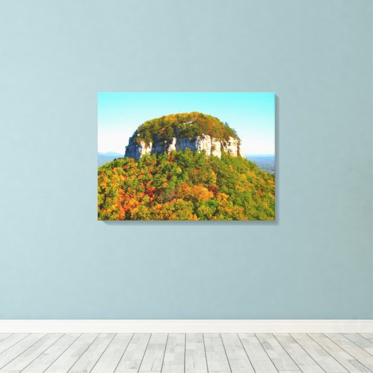 Schöne Berglandschaft Leinwanddruck (Insitu (Holzboden))