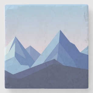 Schöne Berglandschaft Steinuntersetzer