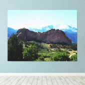 Schöne Berglandschaft Wrapped Canvas Art Leinwanddruck (Insitu (Holzboden))