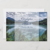 Schöne Bergsee Einladung (Vorderseite)