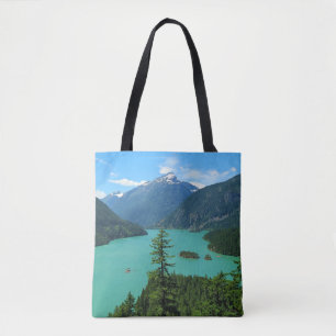 Schöne Bergsee-Landschaft in Washington Tasche