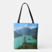 Schöne Bergsee-Landschaft in Washington Tasche (Rückseite)