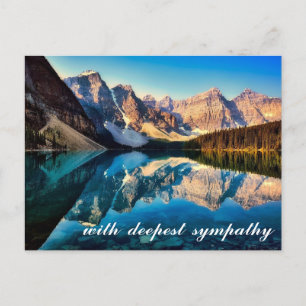 Schöne Bergstille Seenlandschaft Szene Mitgefühl Postkarte