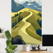 Schöne Bergstrasse Poster (Heimbüro)