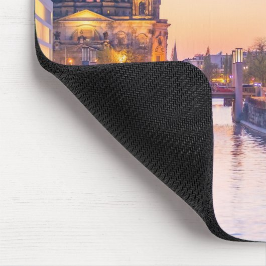 Schöne Berliner Skyline bei Sunset Mousepad (Ecke)