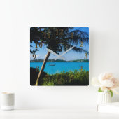 Schöne Bermuda Beach Boote Wall Uhr (Zuhause)