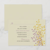 Schöne Berries RSVP Cards Karte (Vorne/Hinten)