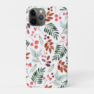Schöne Berry und Branchen Wasserfarben Winter   Case-Mate iPhone Hülle