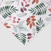 Schöne Berry und Branchen Wasserfarben Winter  Seidenpapier (Ausschnitt)