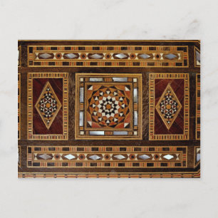 Schöne Berühmte Perlmutt-Inlay-Arbeit, Damas Postkarte