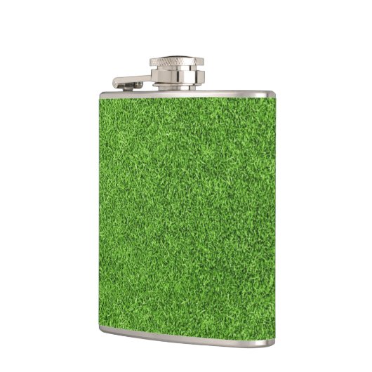 Schöne Beschaffenheit des grünen Grases vom Flachmann (Links)