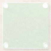 Schöne Beschaffenheit des grünen Grases vom Glasuntersetzer (Rückseite)