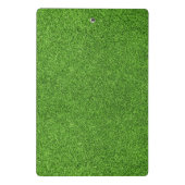 Schöne Beschaffenheit des grünen Grases vom Mini Klemmbrett (Rückseite)