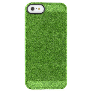 Schöne Beschaffenheit des grünen Grases vom Durchsichtige iPhone SE/5/5s Hülle