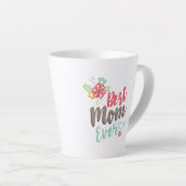 Schöne beste Mama je Milchtasse (Rechte Ecke)
