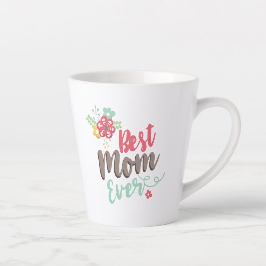 Schöne beste Mama je Milchtasse (Rechts)