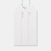 Schöne, bestellbare Winterlandschaft Geschenkanhänger (Rückseite)