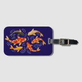 Schöne bestickte Koi-Fische Gepäckanhänger (Vorderseite (Horizontal))
