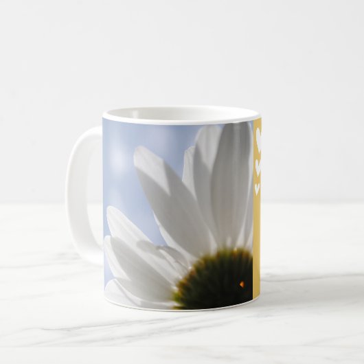 Schöne Bibel Verse Daisy Foto Vorlage Custom Kaffeetasse (Vorderseite Links)