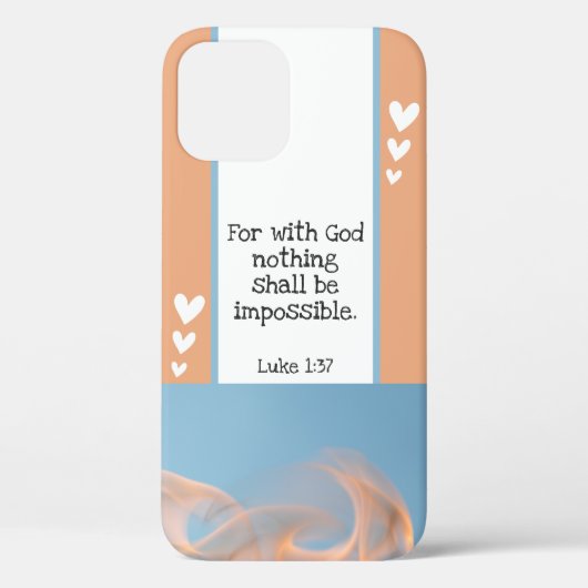 Schöne Bibel Verse Flammen Foto Vorlage Custom Case-Mate iPhone Hülle (Rückseite)