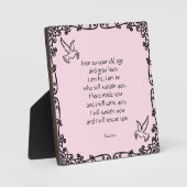 Schöne Bibel Verse Zitat Isaiah 46:4 Fotoplatte (Vorderseite)