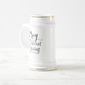 Schöne Bibelvers-Gebets-Einfach-Christlich Bierglas (Vorderseite Links)