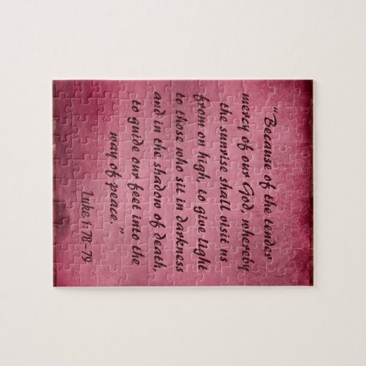 Schöne Bibelverse über Frieden Puzzle (Horizontal)