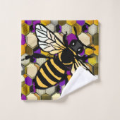 Schöne Biene Badhandtuch Set (Waschlappen)