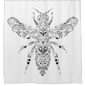 schöne Biene Duschvorhang (Vorderseite)