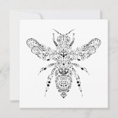schöne Biene Einladung (Vorderseite)