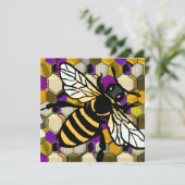 Schöne Biene Feiertagskarte (Stehend Vorderseite)