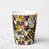 Schöne Biene Pappbecher (Rückseite)